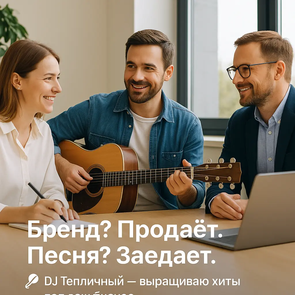 Заказать песню в подарок от DJ Тепличного 2 Творческая команда обсуждает создание бренд-песни — DJ Тепличный